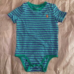 100% Cotton Striped Jersey Bodysuit Ralph Lauren